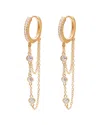 Gabi Rielle Gold Over Silver Cz Earrings No Color In Gold