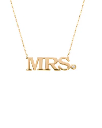 Gabi Rielle Gold Over Silver Cz Necklace