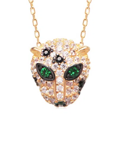 Gabi Rielle Gold Over Silver Cz Necklace In No Color