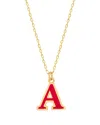 Gabi Rielle Love In Bloom 14k Over Silver A Initial Necklace