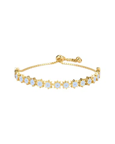 Gabi Rielle Merry & Bright 14k Over Silver Cz Starburst Bracelet In No Color