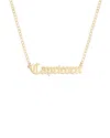 Gabi Rielle Next-level Layering 14k Over Silver Gothic Script Capricorn Necklace