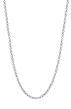 Gabi Rielle Rolo Link Chain Necklace In Silver