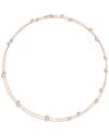 Gabi Rielle Rose Gold Vermeil Cz 42in Necklace