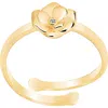 Gabi Rielle Rosebud Cz Adjustable Ring In Gold