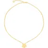 Gabi Rielle Rosebud Cz Pendant Necklace In Gold