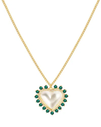Gabi Rielle Sweet Pearl Heart Necklace