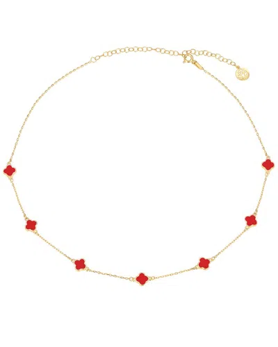Gabi Rielle Scarlet Clover Necklace