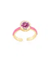Gabi Rielle Pink Sapphire Serenity Ring