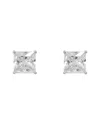 Gabi Rielle Silver Cz Princess Cut Earrings