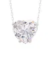 Gabi Rielle Silver Cz Solitaire Necklace