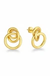 Gabi Rielle Triple Drop Knocker Stud Earrings In Gray