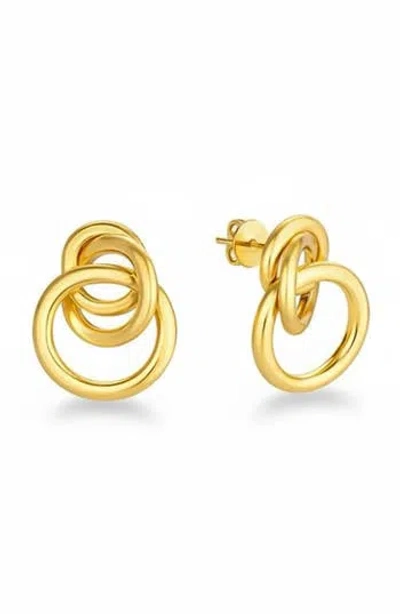 Gabi Rielle Triple Drop Knocker Stud Earrings In Gray