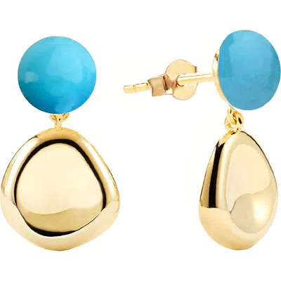 GABI RIELLE GABI RIELLE TURQUOISE DROP EARRINGS