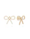 Gabi Rielle Pavé Cz Bow Stud Earrings In Gold