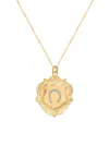 Gabi Rielle Women's Love In Bloom 14k Goldplated Sterling Silver Horseshoe & Pavé High-quality Crystal Shield Ne In Silver