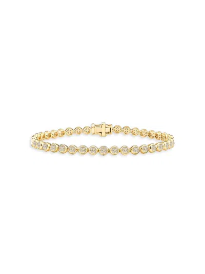 Gabi Rielle Women's Love Struck Blingline 14k Gold Vermeil & Cubic Zirconia Tennis Bracelet
