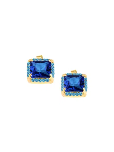 Gabi Rielle Women's Outshine 14k Gold Vermeil & Cubic Zirconia Stud Earrings