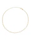 Gabi Rielle 14k Over Silver Enamel Clover Necklace In Gold