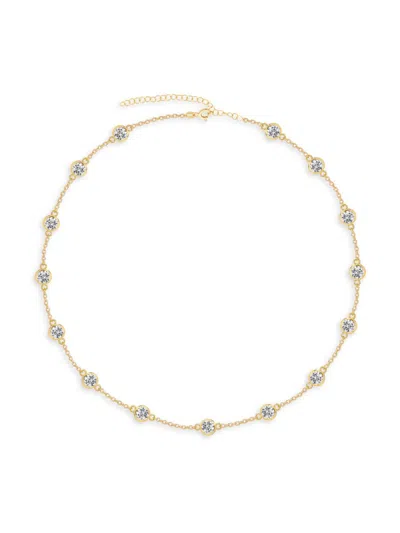 Gabi Rielle Women's Season Standouts 14k Yellow Gold Vermeil & Cubic Zirconia Necklace
