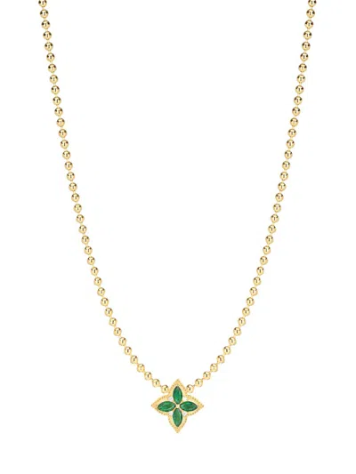 Gabi Rielle Women's Shining Moment 14k Gold Vermeil & Cubic Zirconia Clover Necklace