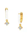 Gabi Rielle Women's Shining Moment 14k Gold Vermeil & Cubic Zirconia Drop Earrings In White