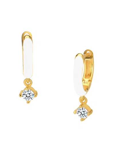 Gabi Rielle Women's Shining Moment 14k Gold Vermeil & Cubic Zirconia Drop Earrings