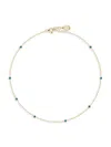 Gabi Rielle 14k Over Silver Cz Choker Necklace In Gold