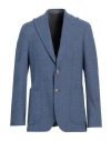Gabo Napoli Man Blazer Blue Size 46 Wool, Elastane
