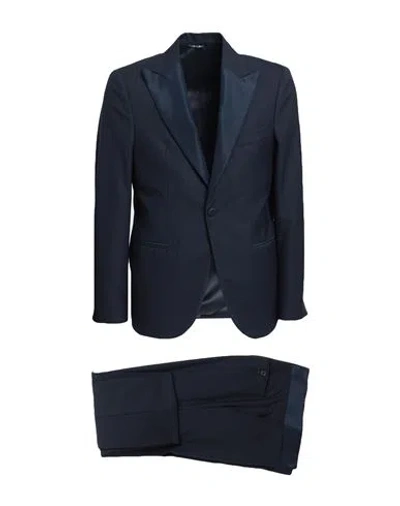 Gabo Napoli Man Suit Midnight Blue Size 42 Wool