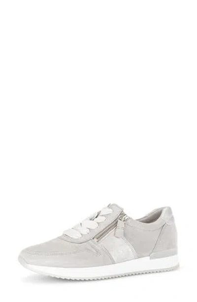 Gabor 23.420 Zip Sneaker In Gray