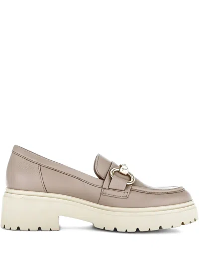 Gabor 30mm Leather Loafers In Neutral