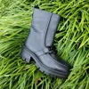 GABOR 32.814.57 - LEATHER BOOT IN BLACK LEATHER/ORNAMENT