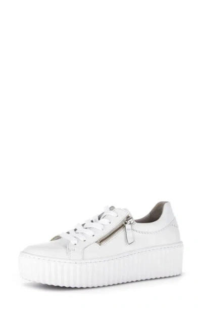 Gabor 43.200 Platform Sneaker In White