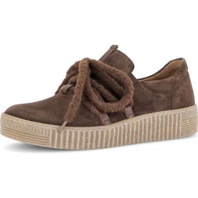 Gabor 43.333 Platform Sneaker In Brown