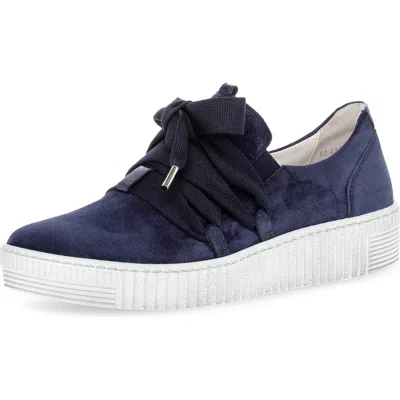 Gabor 43.333 Platform Sneaker In Marine
