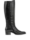 Gabor 50mm Isla Leather Boots In Black
