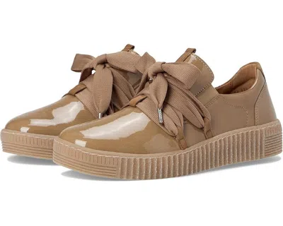 Gabor 53.333 Sneakers Women's Desert Patent Leather Platform Shoes Ver439 In Brown