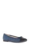 Gabor 62.612 Ballet Flat In Blue