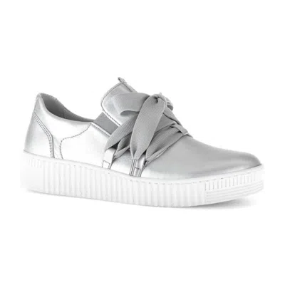 Gabor 63.333 Women's Sneaker In Silver