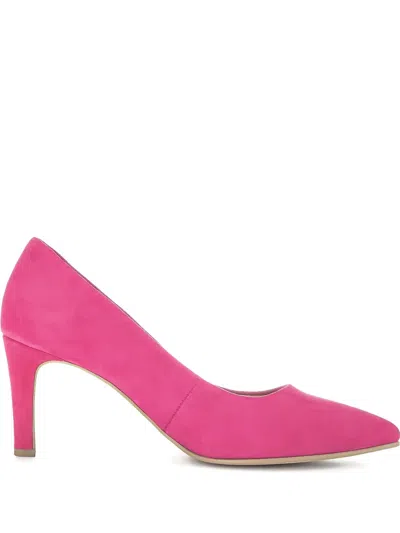 Gabor 70mm Suede Pointed-toe Pumps In Pink
