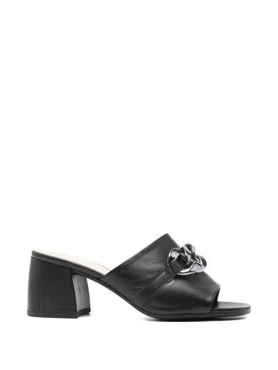 Gabor 81.712 Chain-embellished Mules In Black
