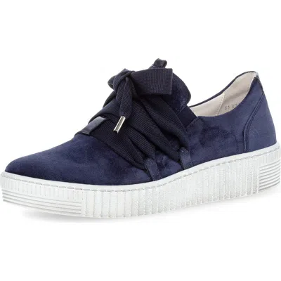 Gabor 83.333 Platform Sneaker In Blue