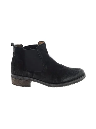 Pre-owned Gabor Ankle Boots In Black