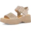 Gabor Ankle Strap Platform Sandal In Multi