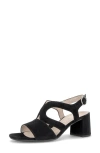 Gabor Ankle Strap Sandal In Black