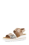 Gabor Ankle Strap Wedge Sandal In Multi