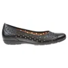 Gabor Ballet Flat Shoes In Schwarz In Black