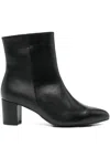 Gabor Block Heel Booties In Black