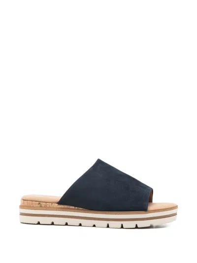 Gabor Platform Mules In Blue
